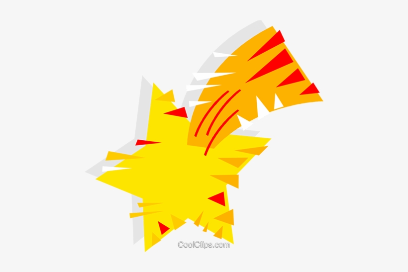 Shooting Star Royalty Free Vector Clip Art Illustration - Illustration, transparent png download