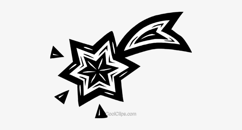 Shooting Stars Royalty Free Vector Clip Art Illustration - Meteor, transparent png download