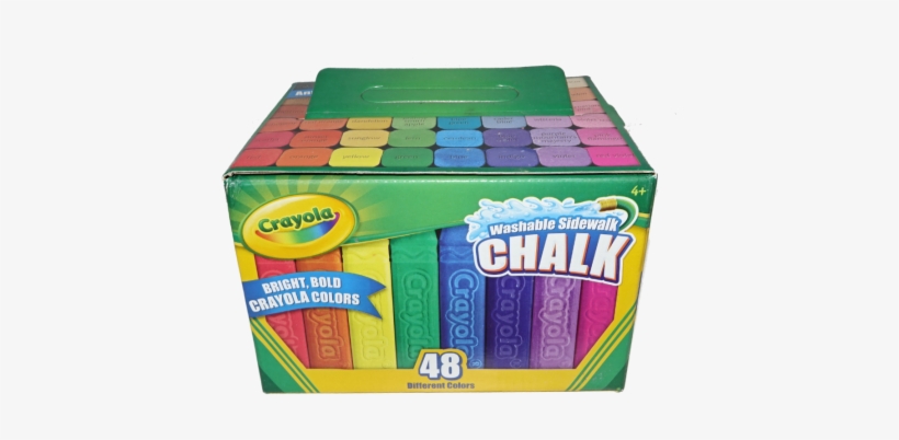 Crayola Giant Chalk, Bucket - Crayola 48-piece Washable Sidewalk Chalk Twin Pack, transparent png download