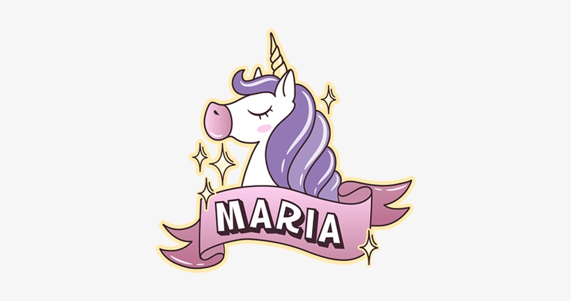 Pegatina Personalizable Unicornio - Imagen De Unicornio En Png, transparent png download