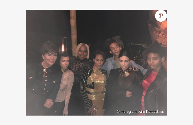 Kris Jenner, Kourtney Kardashian, Mary J - Kim Kardashian, transparent png download