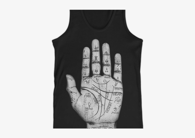 Palmistry Mens/unisex Tank Top - T-shirt, transparent png download