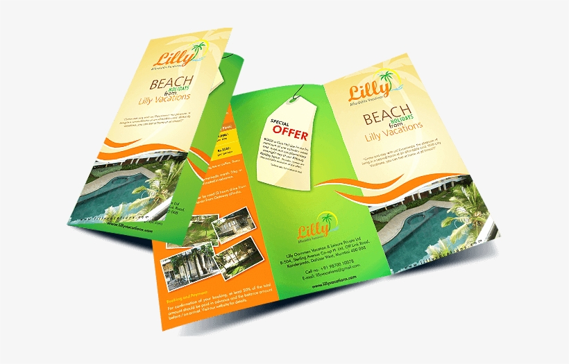 Banner Item Trifold - Brochure Design Indian, transparent png download