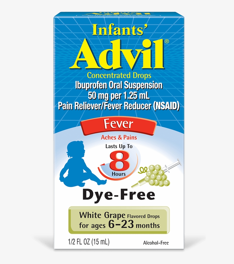 Headache - Infant Advil Dye Free, transparent png download