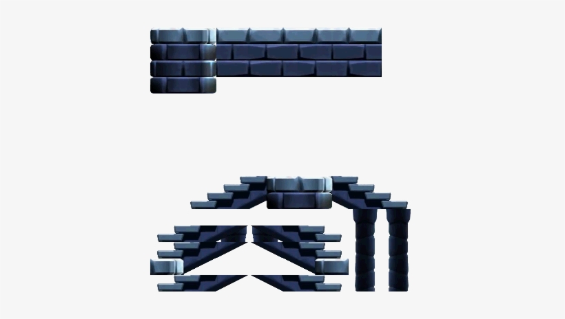 Castle Tiles Nsmbu - Nsmbu Tilesets, transparent png download