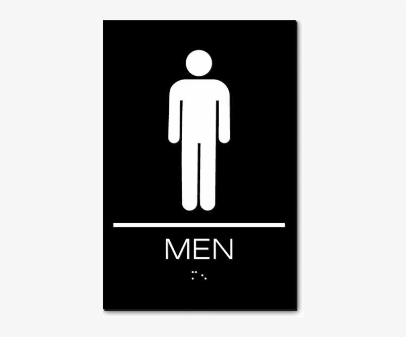 Men Restroom Sign - Mens Restroom, transparent png download
