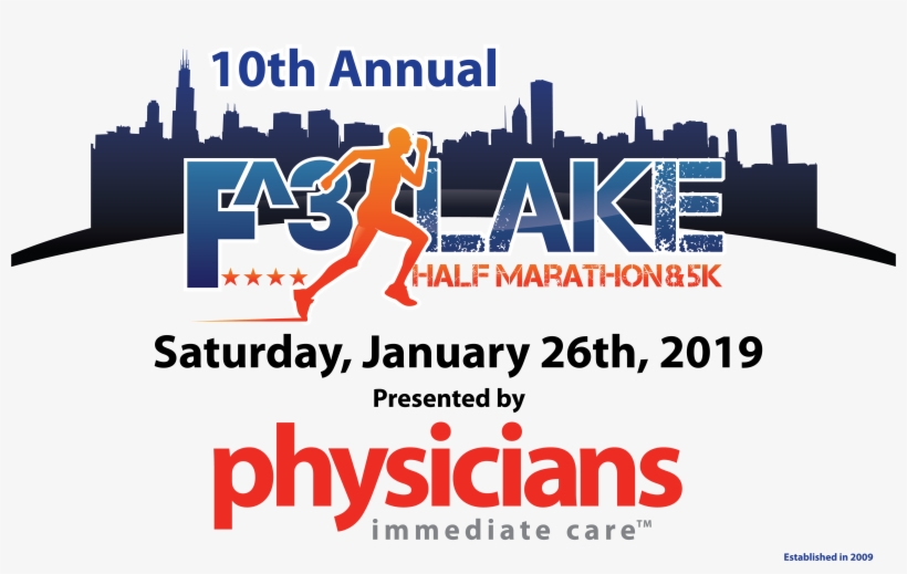 F3 Lake Marathon 5k Trans Bg - Chicago, transparent png download