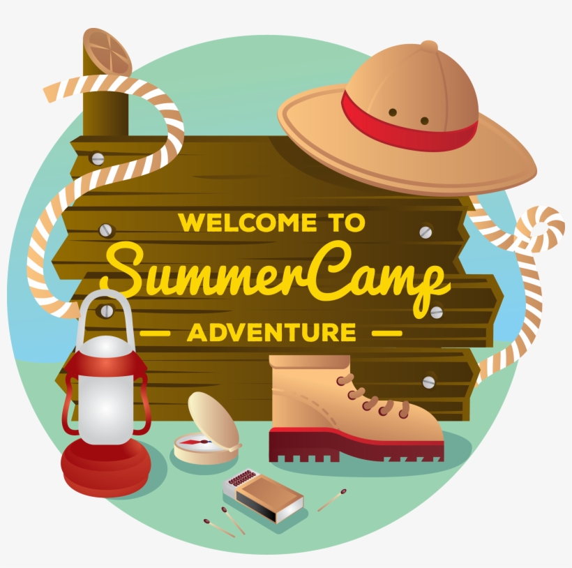 Welcome Board For Summer Camp, transparent png download