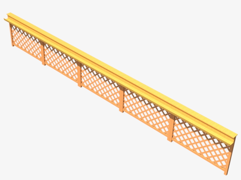 Baranda De 915mm Con Listones Diagonales En Ambos Sentidos - Handrail, transparent png download