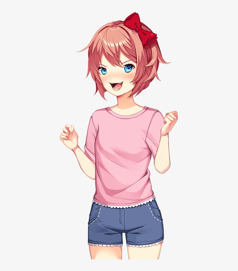 Funsayori Being Crazy - Doki Doki Literature Club Merch, transparent png download