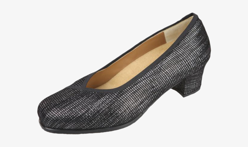 Womens Black Glitter Flats, transparent png download