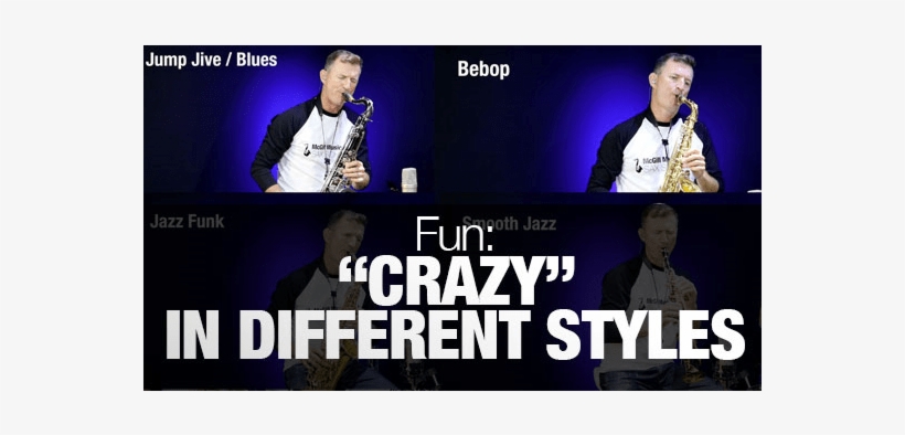 "crazy" Played In Different Styles On Sax - Saxophone, transparent png download