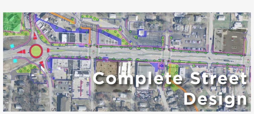 Complete Streets And Bike Facilities Have Been Around - Suburb, transparent png download