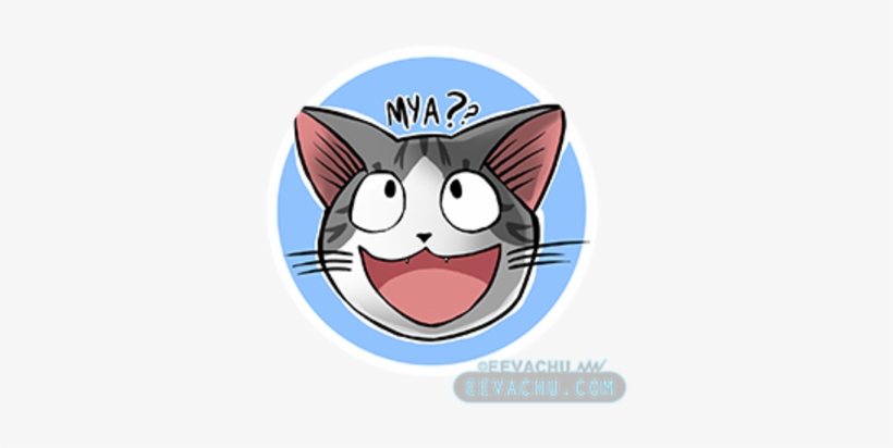 Chi's Sweet Home Button - Cat Yawns, transparent png download
