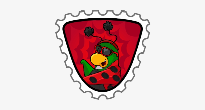 Red Stamp Crew 4 - Stamp Template Club Penguin, transparent png download