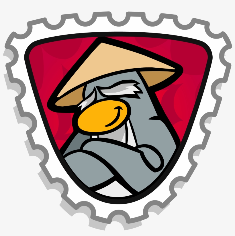 Sensei Stamp - Club Penguin Sensei Stamp, transparent png download