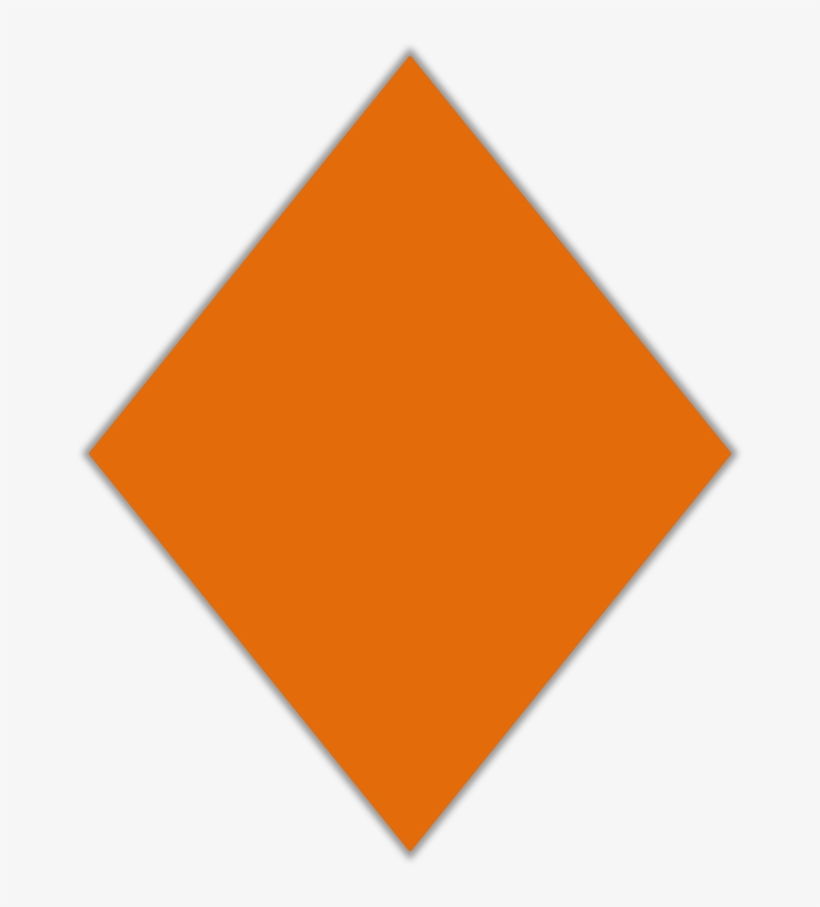 Objetos De Salón De Clases/classroom Objects - Diamond Shape Color Orange, transparent png download