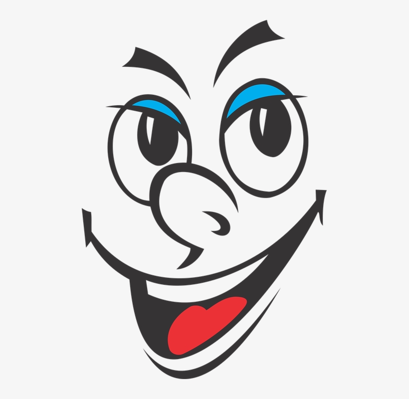 Dibujo Sonrisa Png - Cartoon Face Png, transparent png download