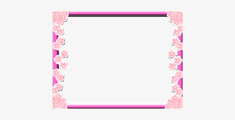 Moldura De Flor - Molduras Para Fotos Flor, transparent png download