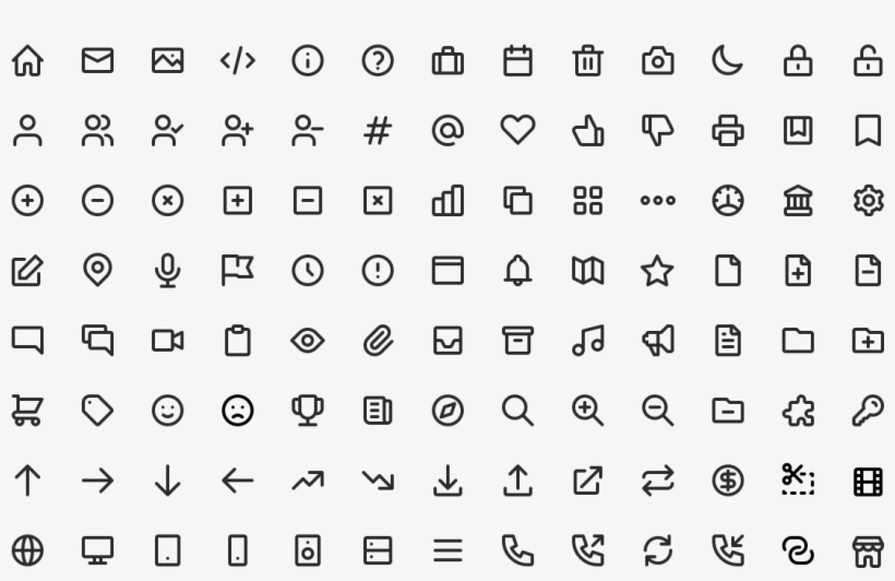 Here's The Complete Set At The Time Of Writing - Ui Icons, transparent png download