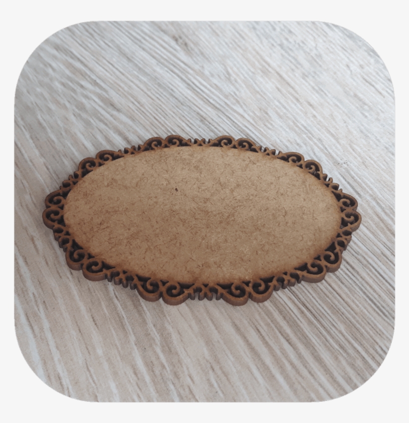 Placa Moldura Oval Arabesco Em Mdf - Picture Frame, transparent png download