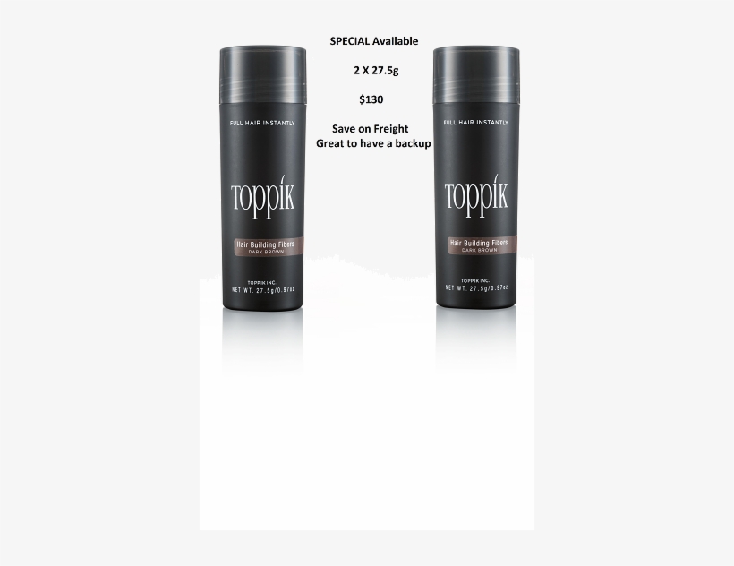 Toppik Hair Fibers 2 X - Toppik Hair Building Fibers (dark Brown) 12g/0.42oz, transparent png download