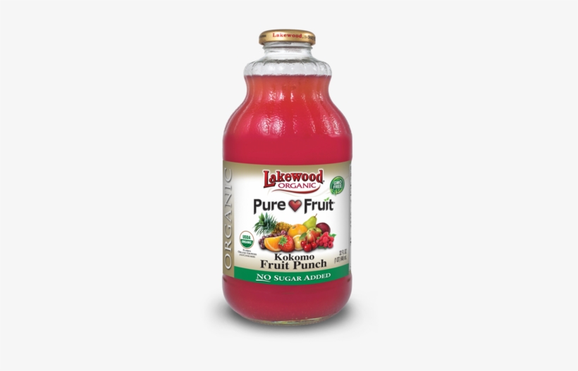 Lakewood Organic Kokomo Fruit Punch Juice Blend, 32 - Lakewood - Organic Pure Fruit Juice Kokomo Fruit Punch, transparent png download