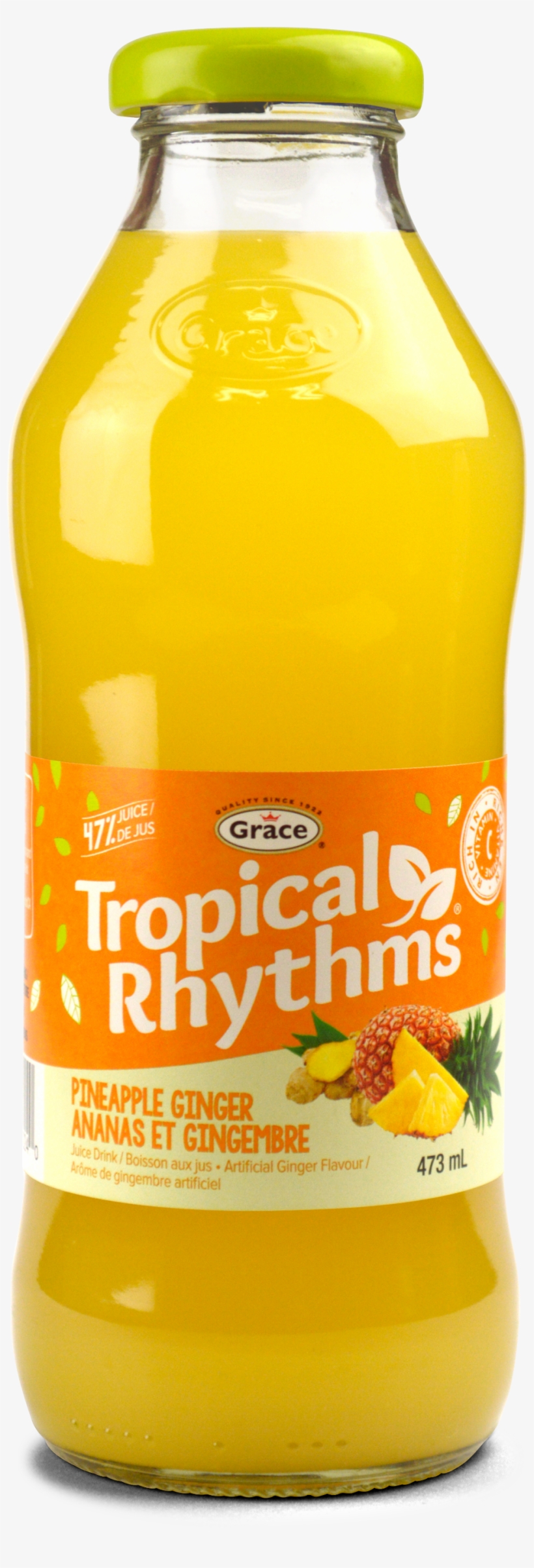 Ingredients Grace Tropical Rythms Pineapple Ginger Drink Transparent Png 1238x3000 Free Download On Nicepng