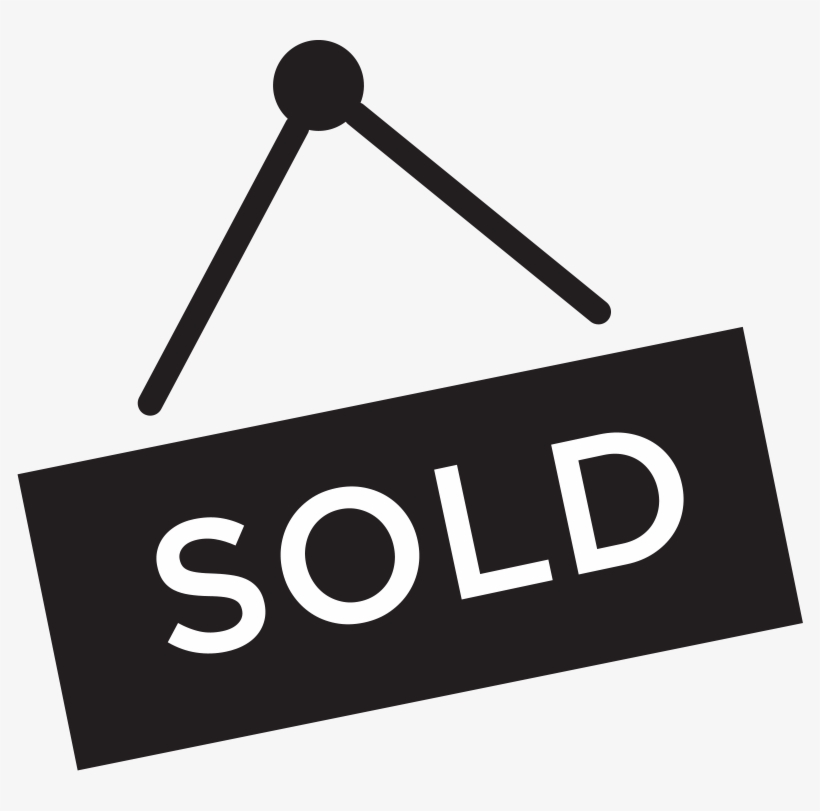 Your Home Is Under Contract - Sold Sign Black And White, transparent png download