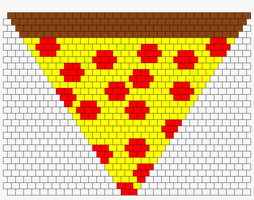 Pizza Bandana Bead Pattern - Pizza, transparent png download