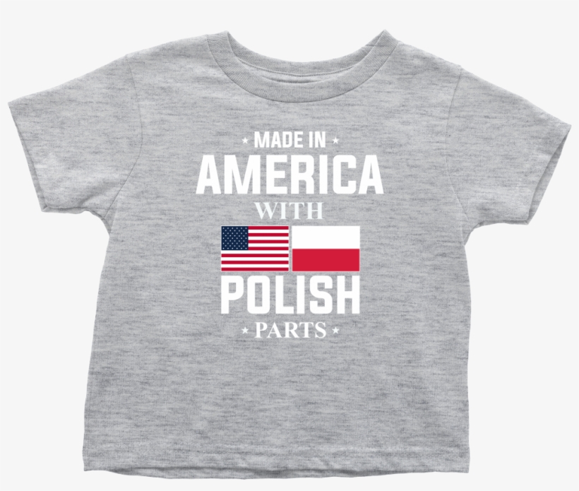 Made In America With Polish Parts Toddler Shirt - Polish Parts Tote Bag, transparent png download