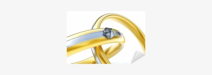 Vinilo Pixerstick Los Anillos De Boda - Wedding, transparent png download