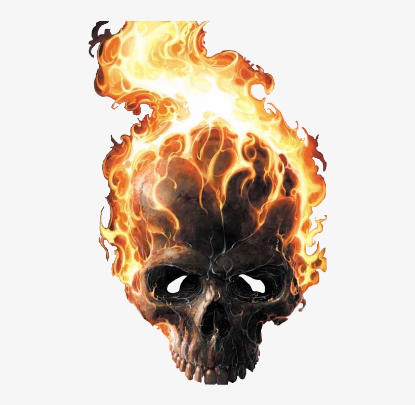 Si Las Quieres Todas, Dale Guardar Página Y Te Guarda - Skull Ghost Rider, transparent png download