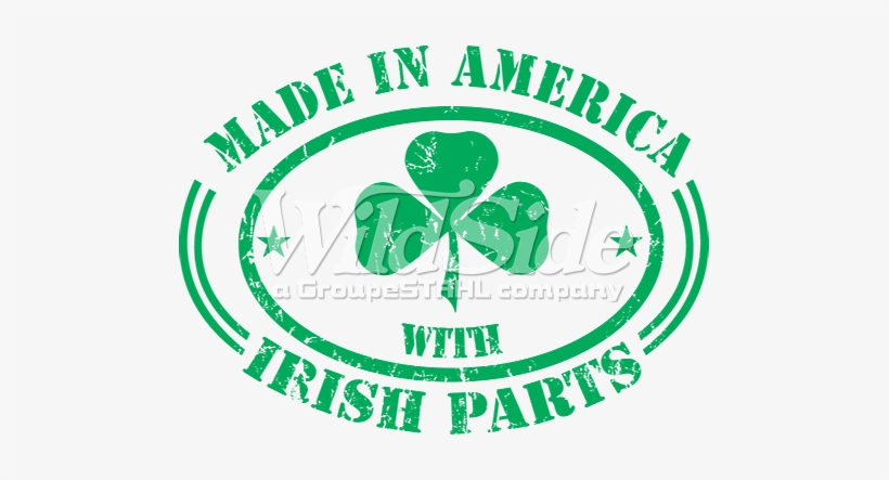 Made In America Irish Parts - Square Sticker 3" X 3", transparent png download