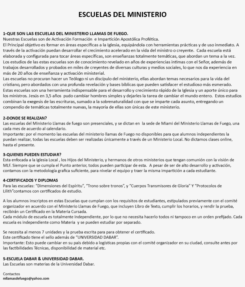 Escuelas Del Ministerio 1-que Son Las Escuelas Del - Document, transparent png download