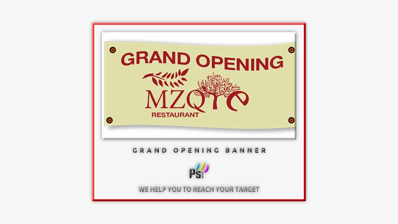Grand Opening Banner We Help You To Reach Your Target - Banner, transparent png download