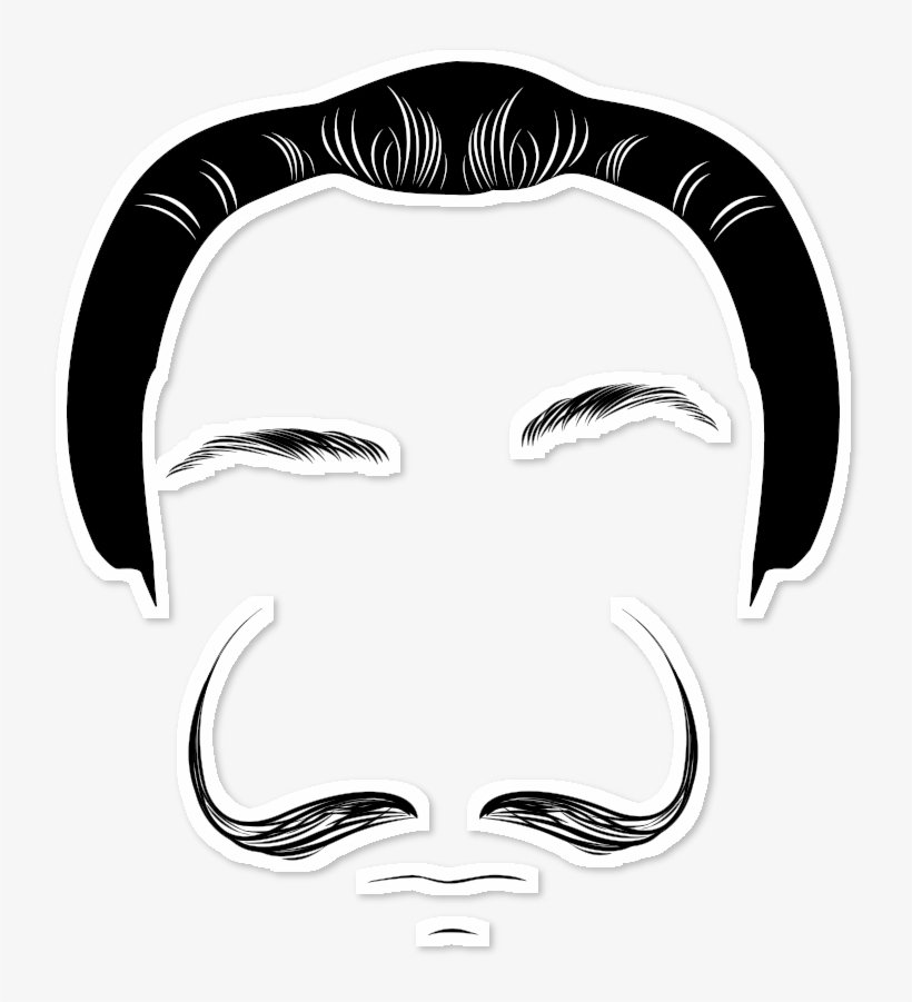 Adesivo Salvador Dali Moustache De Marcos Limana - Salvador Dali Face, transparent png download