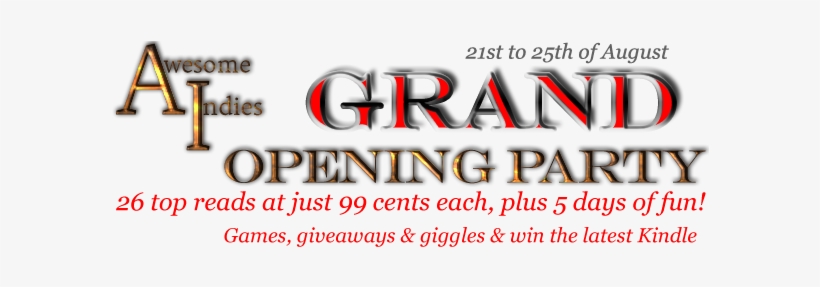 The Awesome Indies Grand Opening Party - Poster, transparent png download