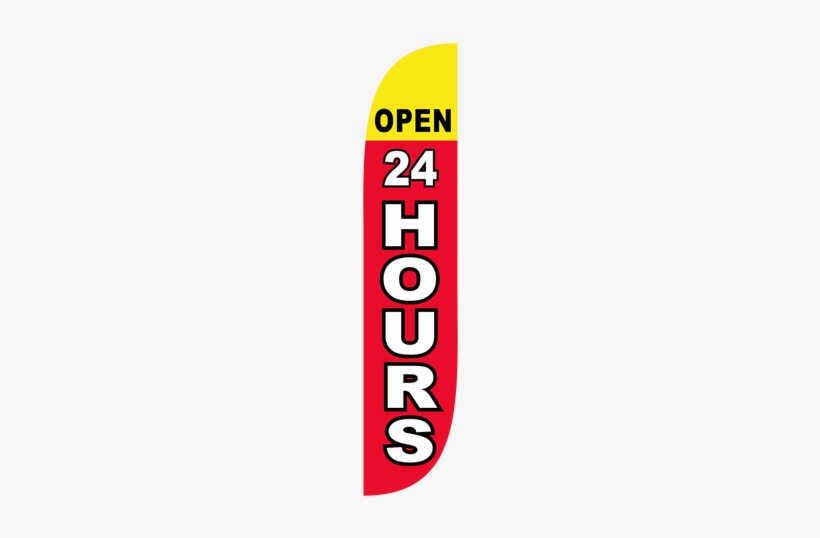 Open 24 Feather Flag Red - Title Loans Feather Flag, transparent png download
