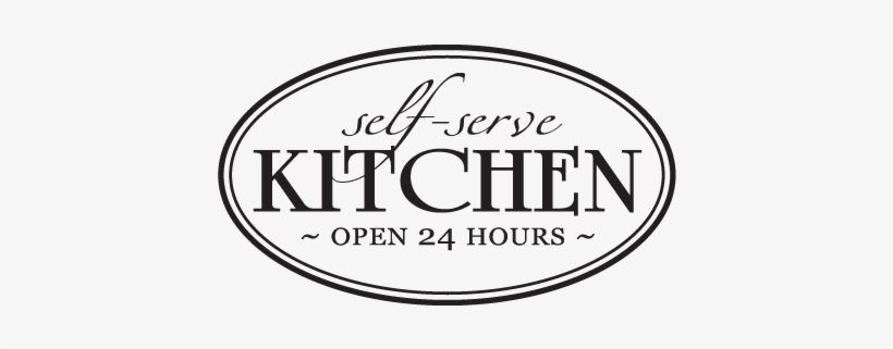 Self Serve Kitchen Open 24 Hours Wall Quotes Decal - Personalised Kitchen Wall Vinyls, transparent png download
