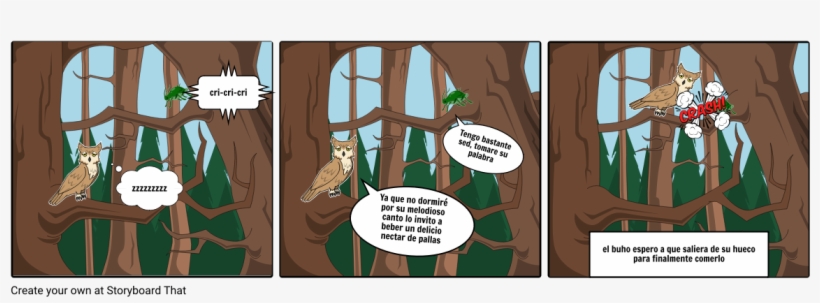 El Saltamontes Y El Buho - Cartoon, transparent png download