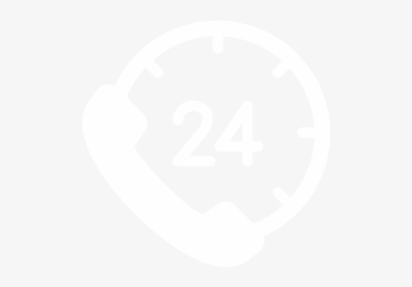 Open 24 Hours - Odometer Icon White, transparent png download