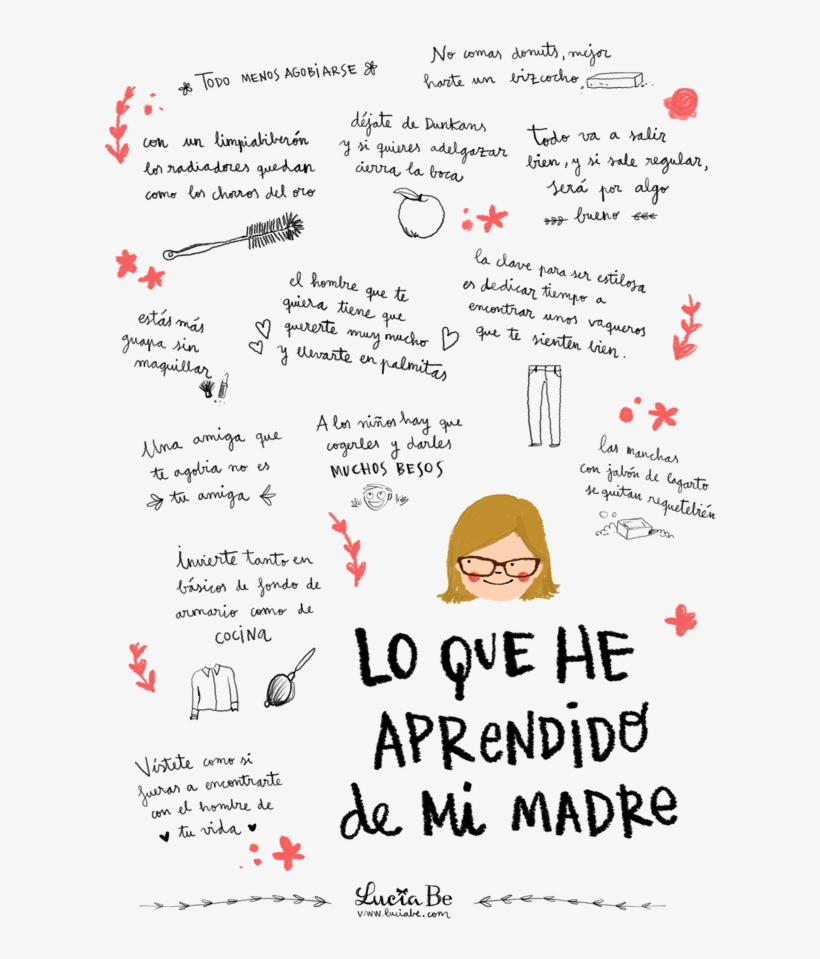 Estoy Segura De Que Hoy, Día De La Madre A Lucía Be - He Aprendido De Mi Madre, transparent png download