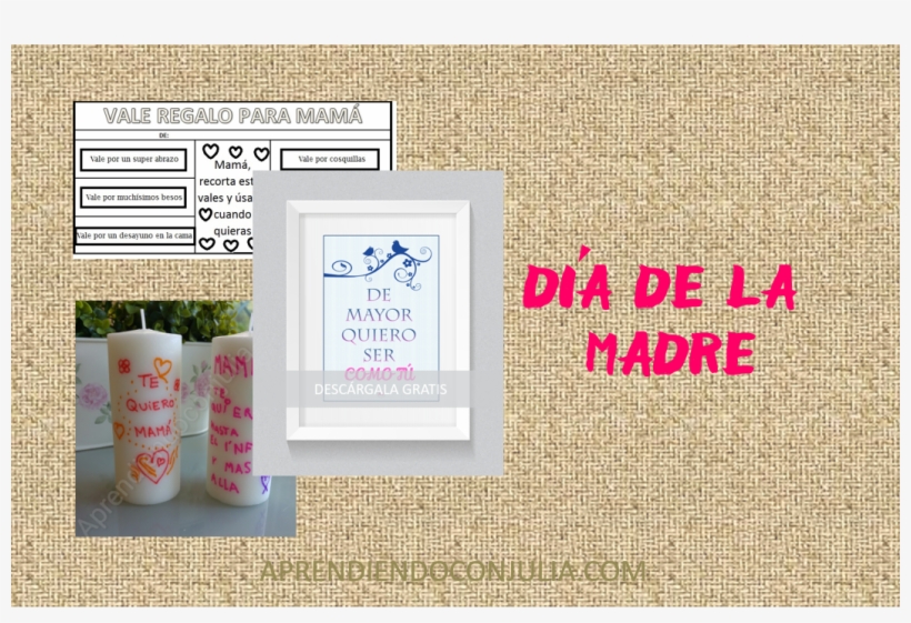 Manualidades Día De La Madre Y Lámina De Regalo Para - Mother's Day, transparent png download