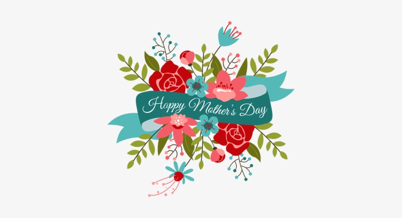 Feliz Dia Del Madre Ramo De Flores - Simple Happy Mothers Day, transparent png download