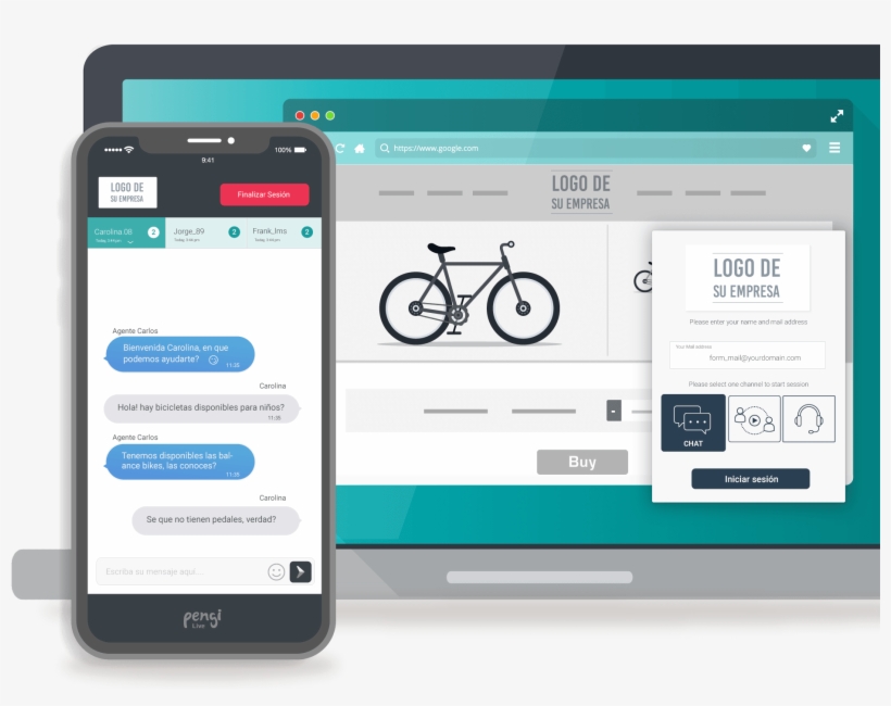 Mejora La Atención A Tus Clientes Por Medio Chat En - Smartphone, transparent png download