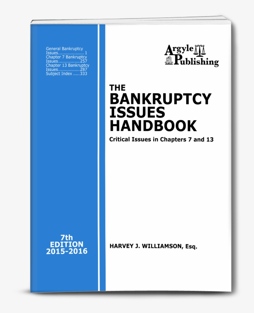The Bankruptcy - Bankruptcy Issues Handbook: Critical Issues In Chapters, transparent png download