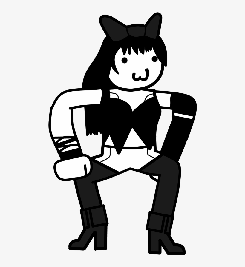 Cat Blake Belladonna Dog White Black Black And White - Cat, transparent png download