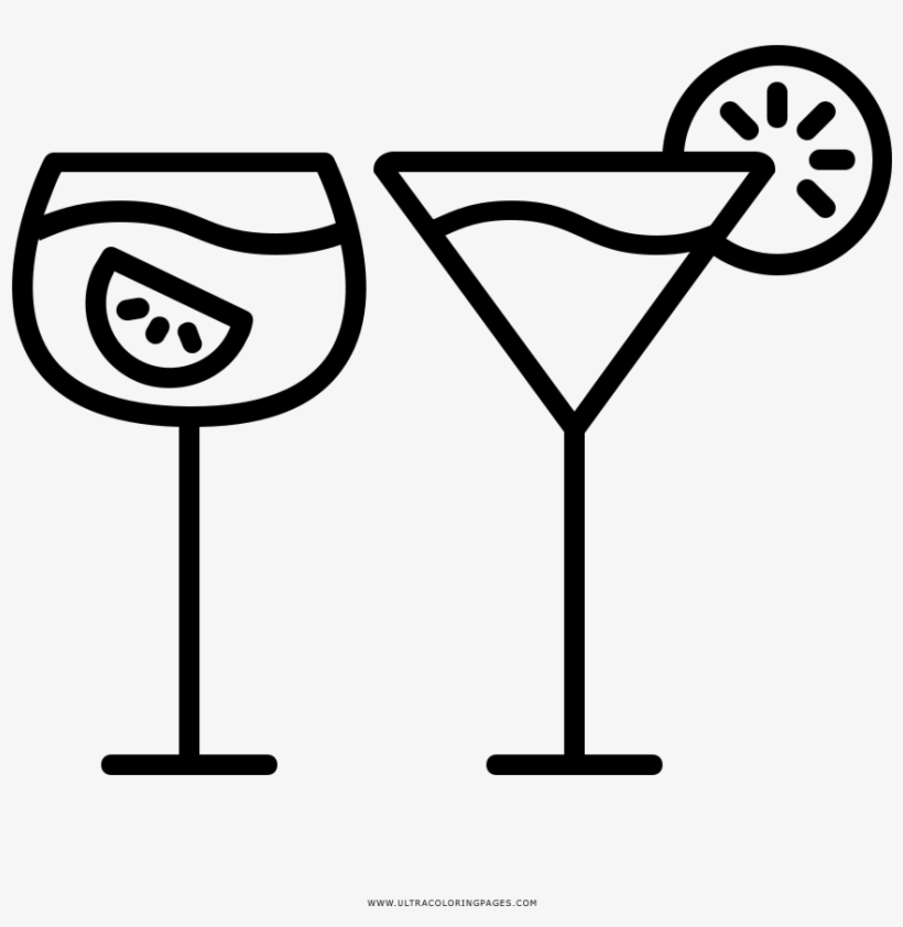 Dibujo De Refrescos Para Colorear - Dibujos Para Colorear Cocteles, transparent png download