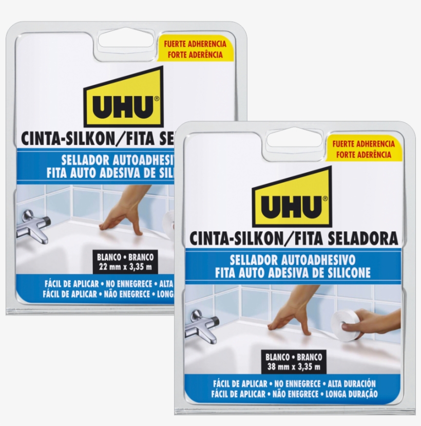 Uhu Cinta Silkon - Adhesive Tape, transparent png download